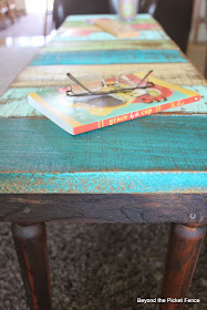 Reclaimed Wood Coffee Table or Bench Tutorial http://bec4-beyondthepicketfence.blogspot.com/2014/07/how-to-make-reclaimed-wood-benchcoffee.html