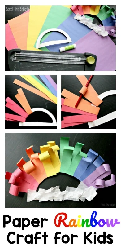 Rainbow Paper Craft - Making a Rainbow Wreath