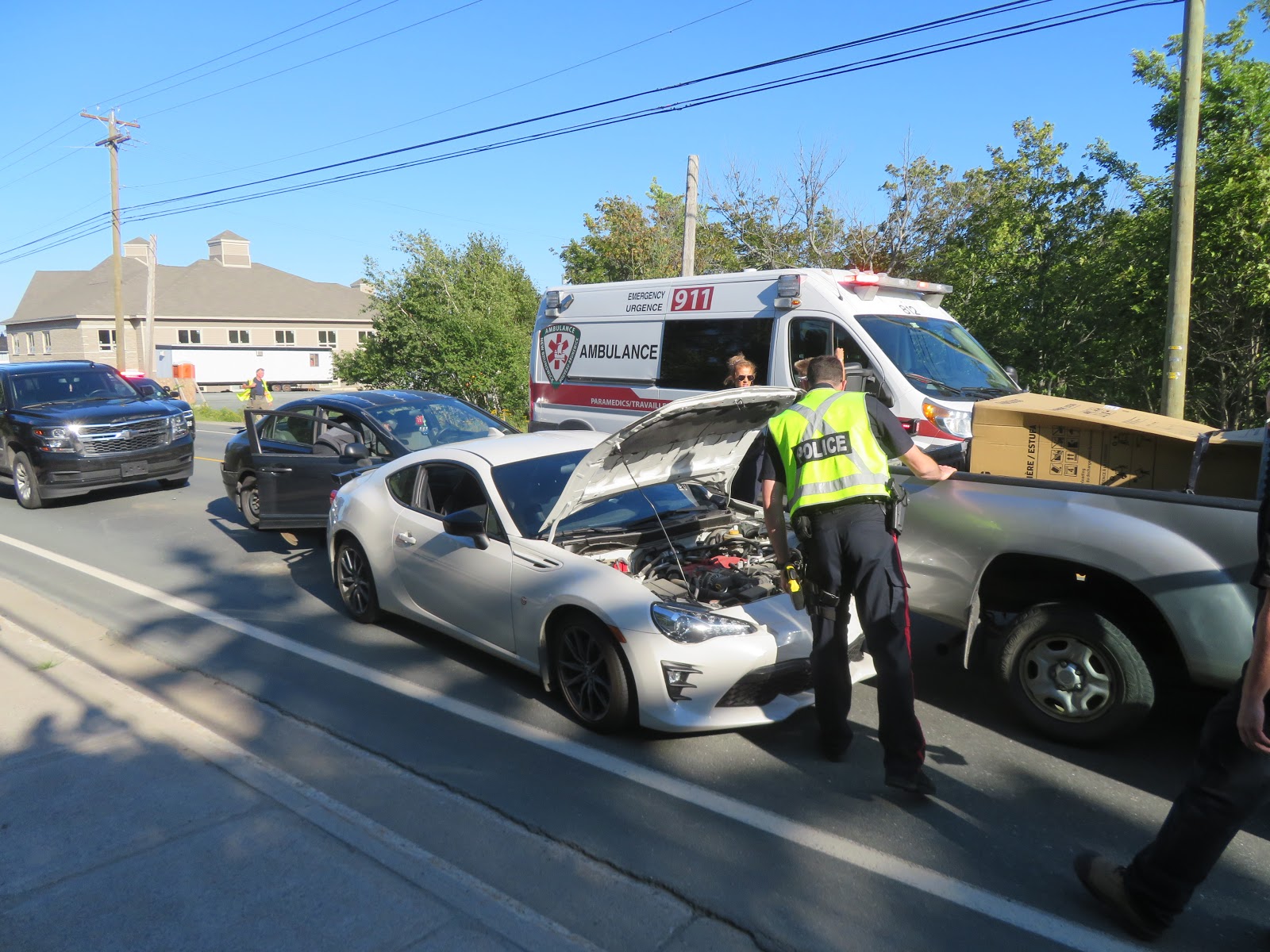 Charles Leblanc's Other Blog Four vehicles accident on King
