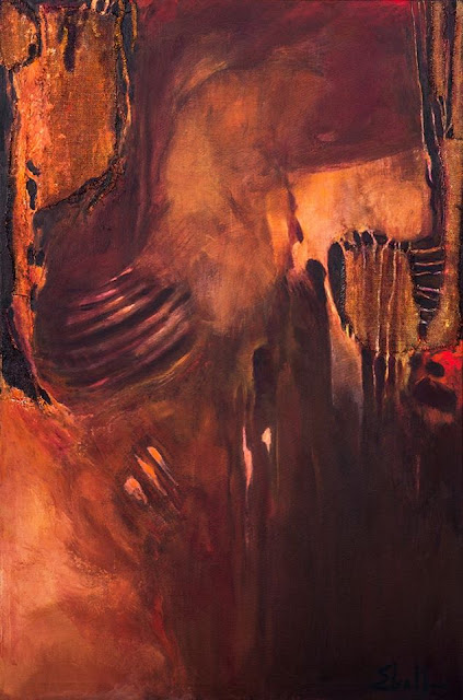 Obra abstracta, título desconocido, Elsa Núñez