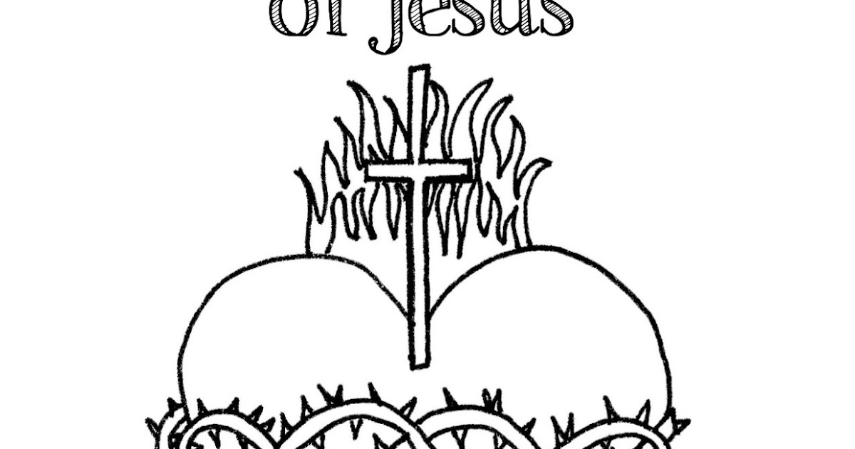 sacred heart coloring pages - photo #10