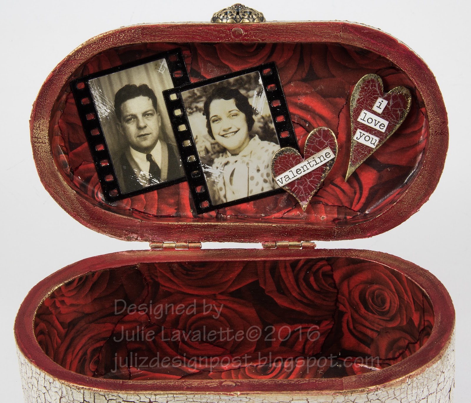 Juliz Design Post : Valentines Memory Box