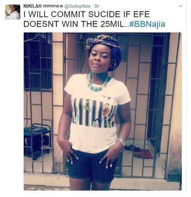 BBN: “I Will Commit Suicide If Efe Doesn’t Win The N25Million”