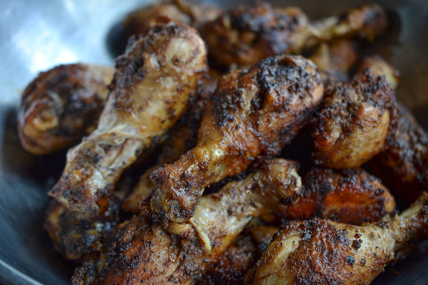 Greedy Girl Rum glazed drumsticks