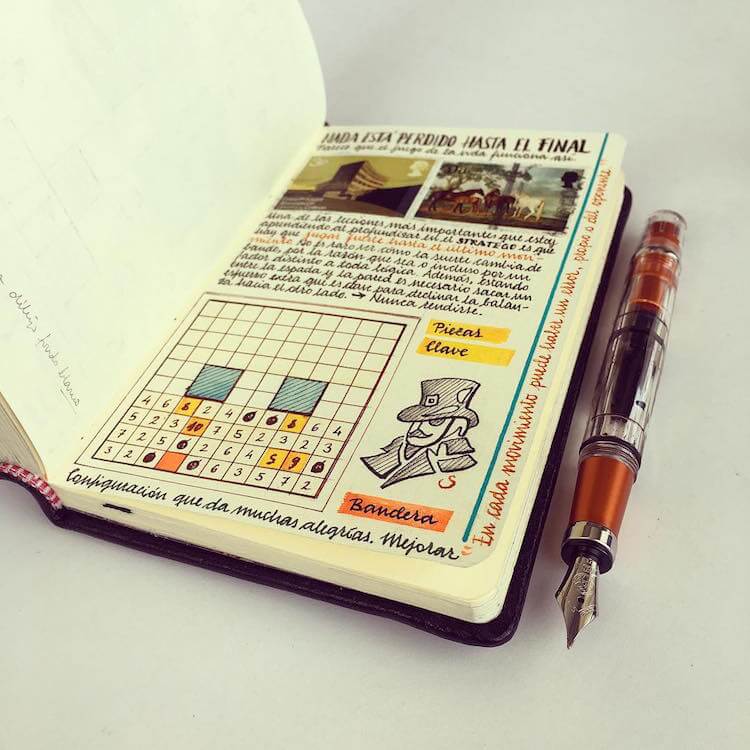 The Beautifully Detailed Pages Of A Well-Traveled Artist's Pocket-Sized Notebooks