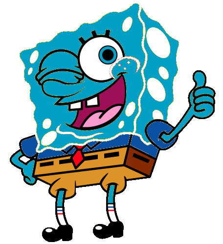SECERCAH CAHAYA DI ATAS AWAN Gambar Unik 2 Blue Spongebob 