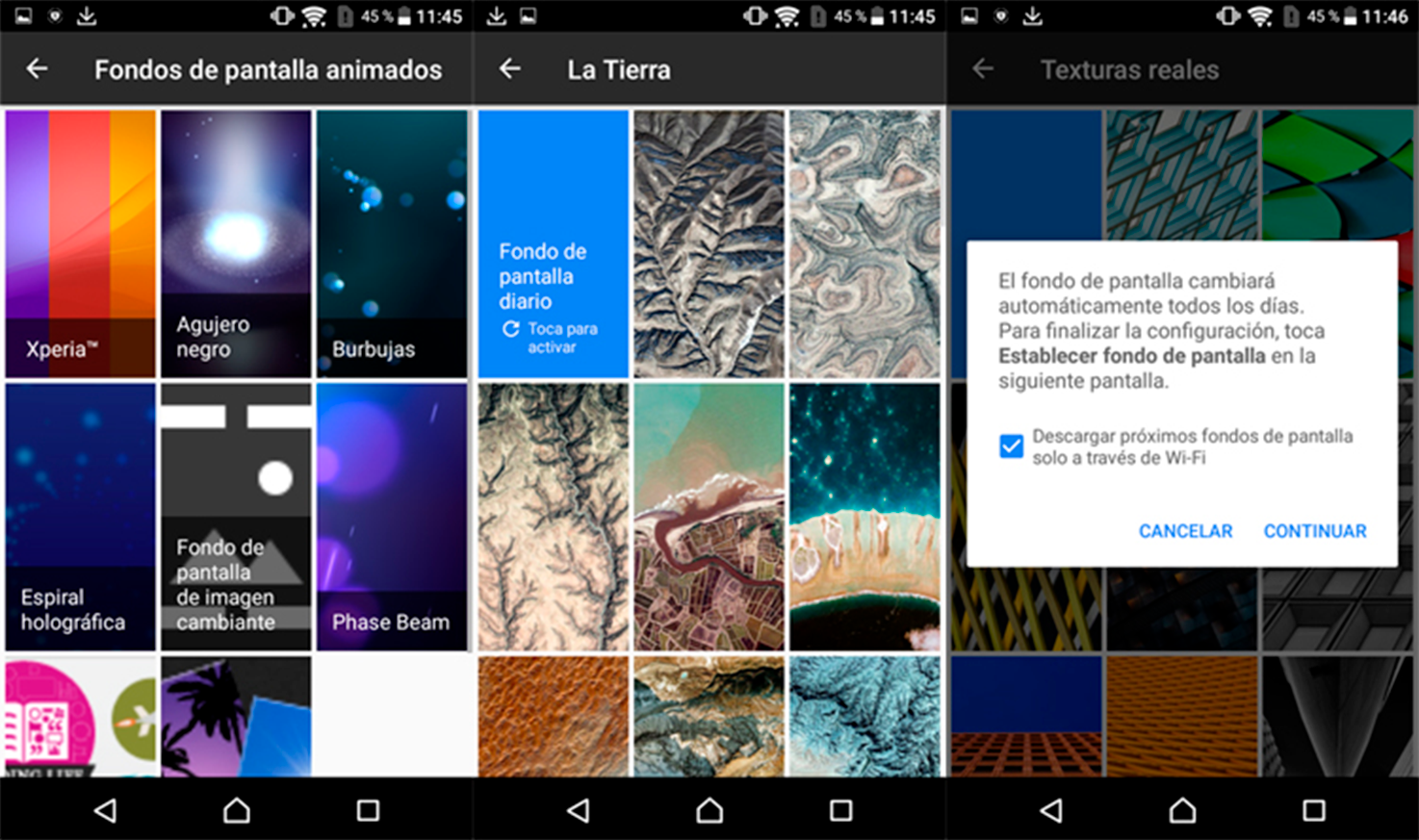 establecer fondo de pantalla android
