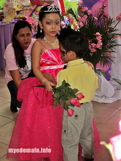 MyeDomain's  A Bunch of KIKO's First Times at MICA's 7th Birthday Party /  His first time to  dance with a partner (Mica, birthday celebrant)  in a party
