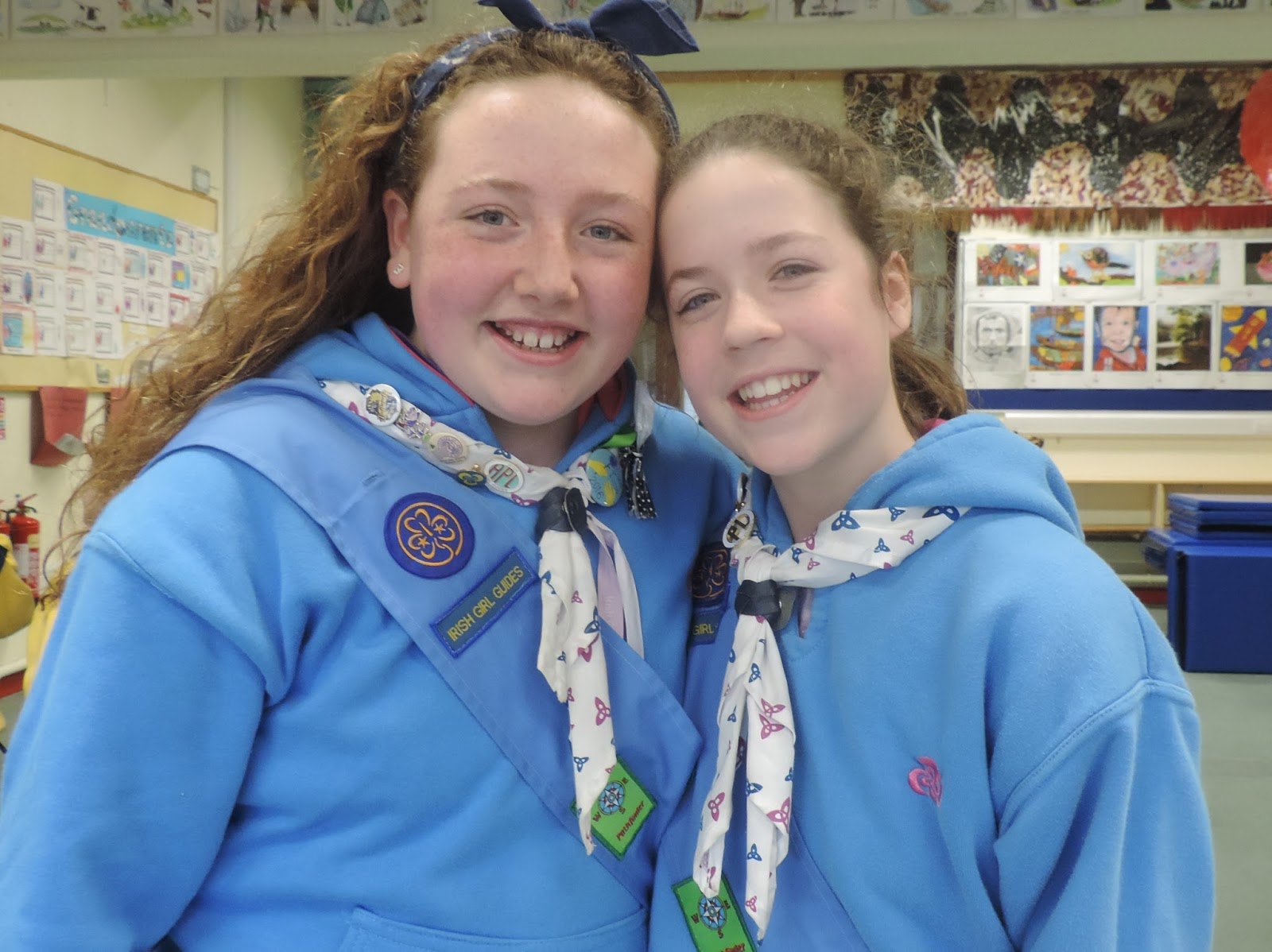 Irish Girl Guides IGG members wear their Guide uniforms to school!