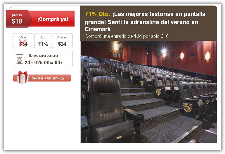 Ofertas y Promos en Argentina cinemark promo
