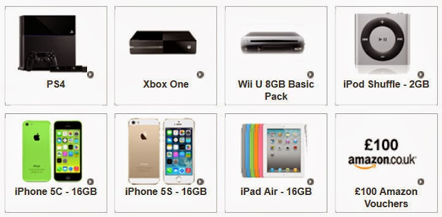 Prémios FreebieJeebies freebiejeebies prémios prizes playstatio ipad iphone xbox amazon