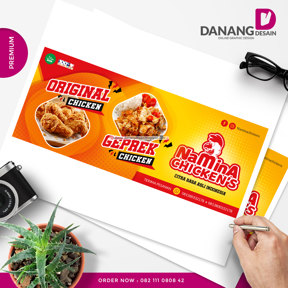 Contoh Desain Spanduk Banner Fried Chicken - Contoh Desain Banner Spanduk