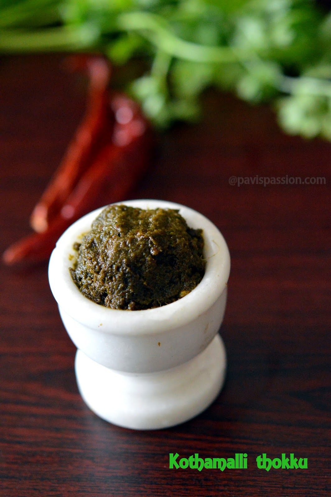 PavisPassion Kothamalli thokku Coriander Thokku Coriander Pickle Recipe