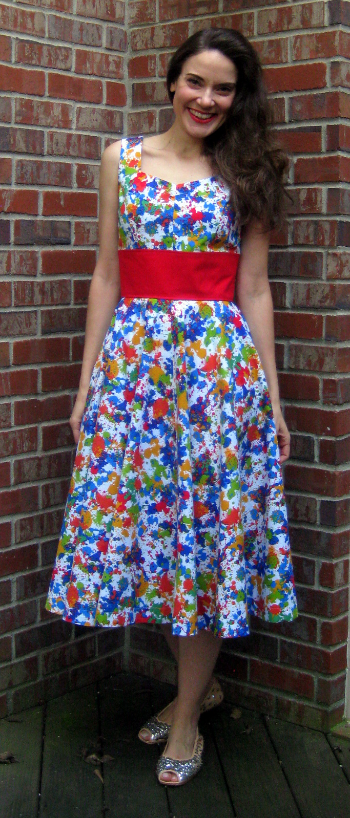 Cassie Stephens: DIY: A Splatter-Paintin'/Jackson Pollock-y Hybrid Dress