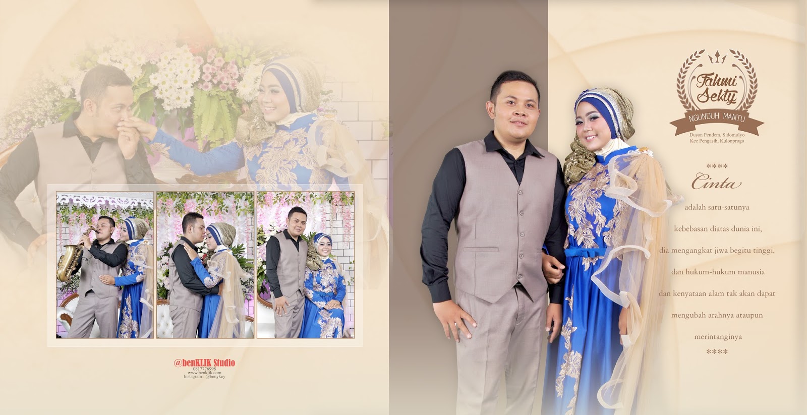 Contoh Foto Paket Wedding Gold (Wedding Book), Harga 3,5