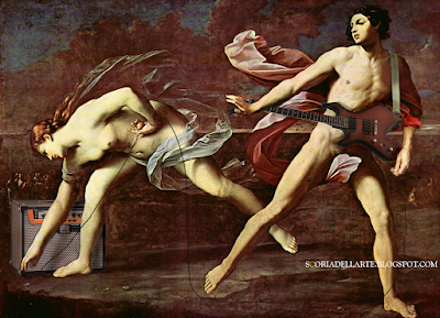 Intermezzo musicale di Atalanta e Ippomene - Guido Reni Intermezzo musicale di Atalanta e Ippomene - Guido Reni-fotomontaggi di dipinti classici