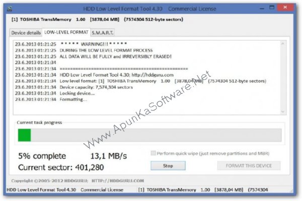 hdd llf low level format tool scaricare