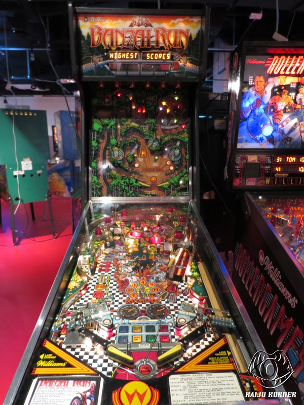 Kaiju Korner MASSIVE Pinball Video Game Retro Arcade in Osaka, Japan Silver Ball