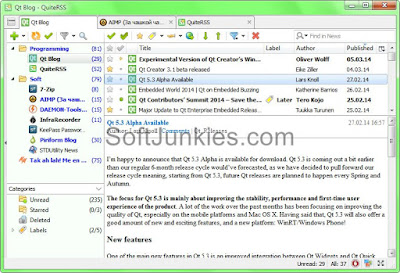 QuiteRSS Portable Free Download for Windows, QuiteRSS Review