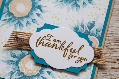 Marina Mist Painted Harvest Thank You Cards.  Buy your Stampin' Up! UK Supplies here