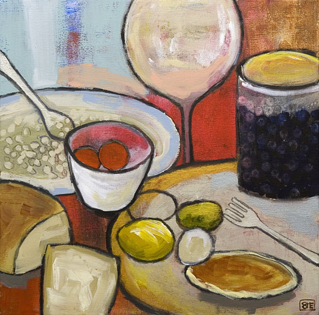 Cuadros Modernos Pinturas y Dibujos : "Super-Bodegones" Modernos
