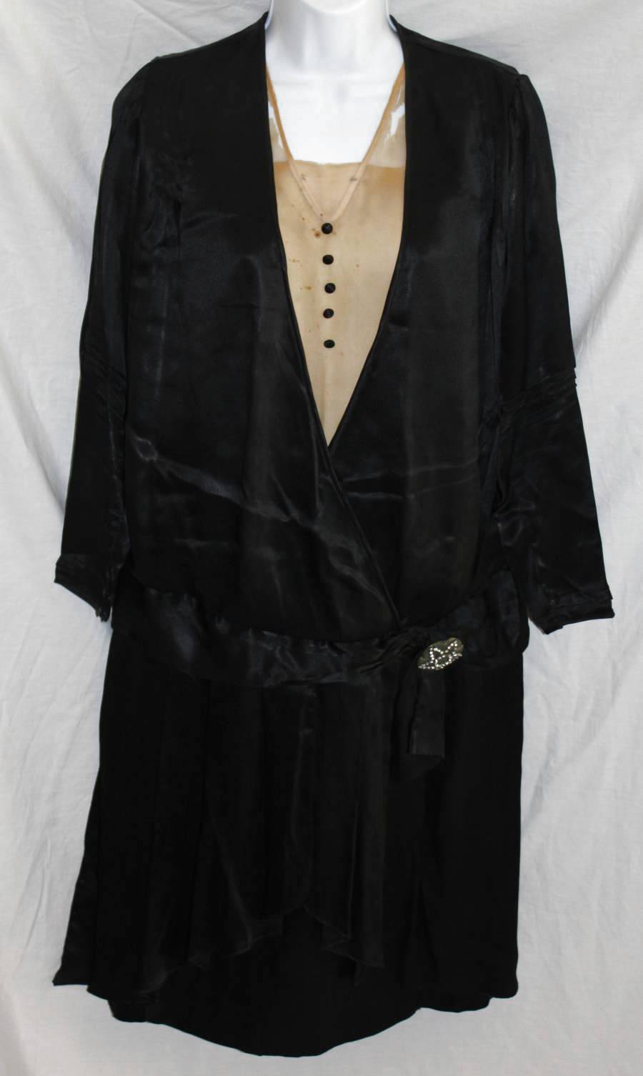 All The Pretty Dresses: Late 1920's (Poss early 30's) Black and Tan Dress
