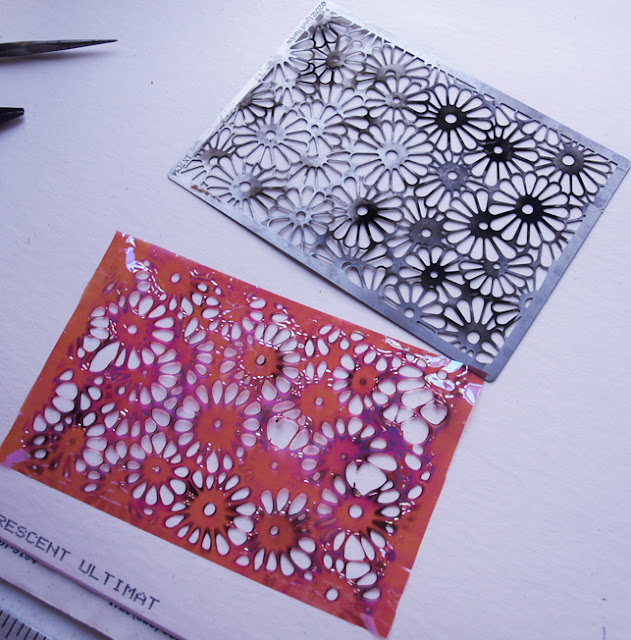 ArtGlitterBlog Fantasy Film, Dreamweaver Stencil FlameTechnique by Emily M. Miller