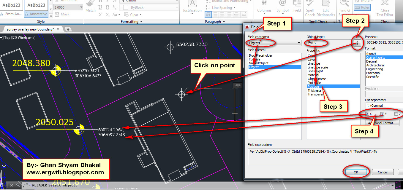 does deltacad use coordinates