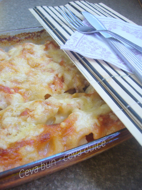 Cannelloni cu carne de porc