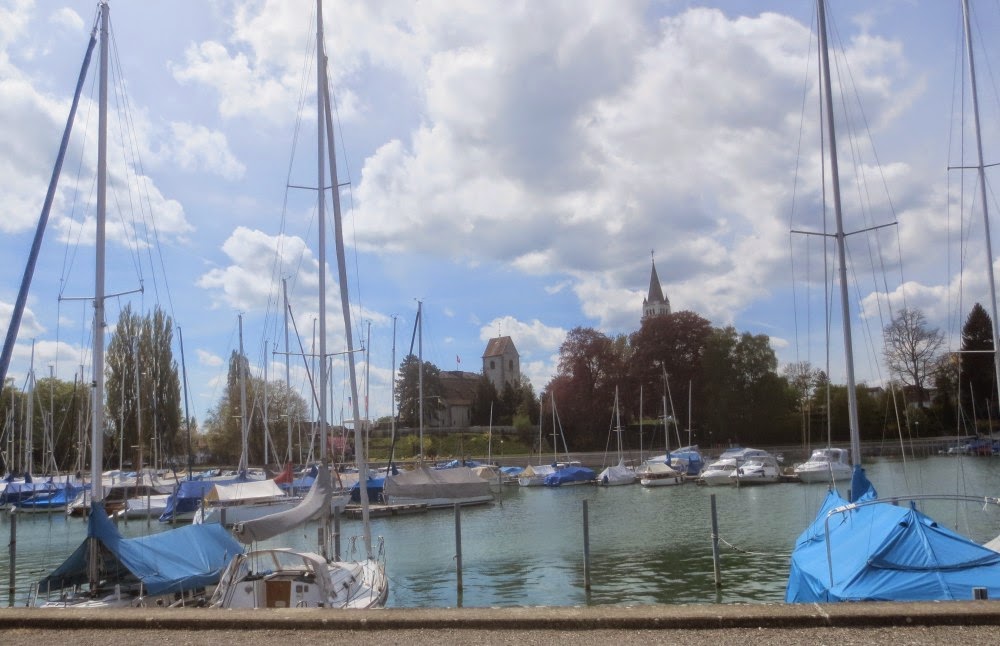 Romanshorn - Blick auf die Alte Kirche (Mitte links) Romanshorn - Blick auf die Alte Kirche