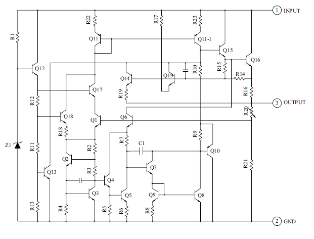 Rangkaian IC Low dropout voltage regulator Rangkaian IC Low dropout voltage regulator