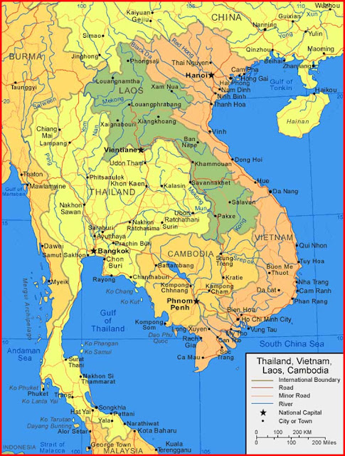Gambar Peta Thailand