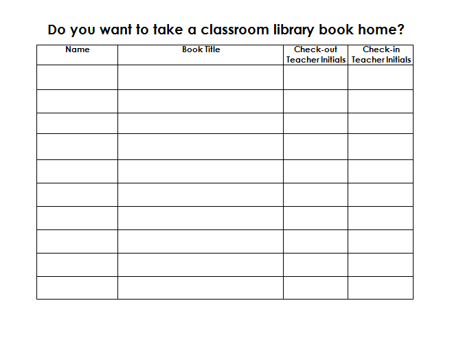 Leaping Into Learning Behavior Plan & Classroom Library Checkout