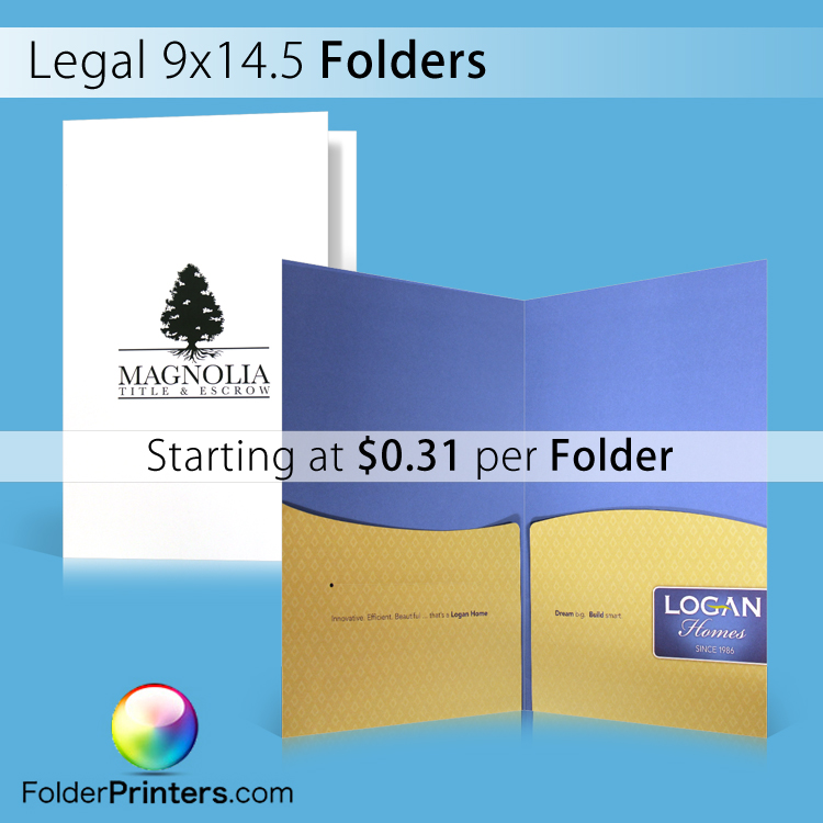 9x14 presentation folders