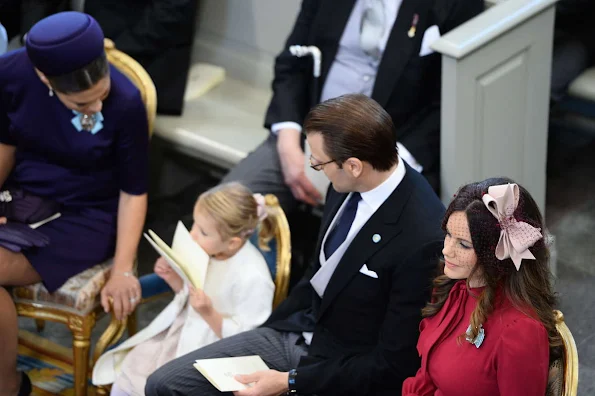 Princess Madeleine, Chris O'Neill and Princess Leonore, King Carl Gustaf and Queen Silvia, Crown Princess Victoria and Prince Daniel, Prince Carl Philip and Princess Sofia 