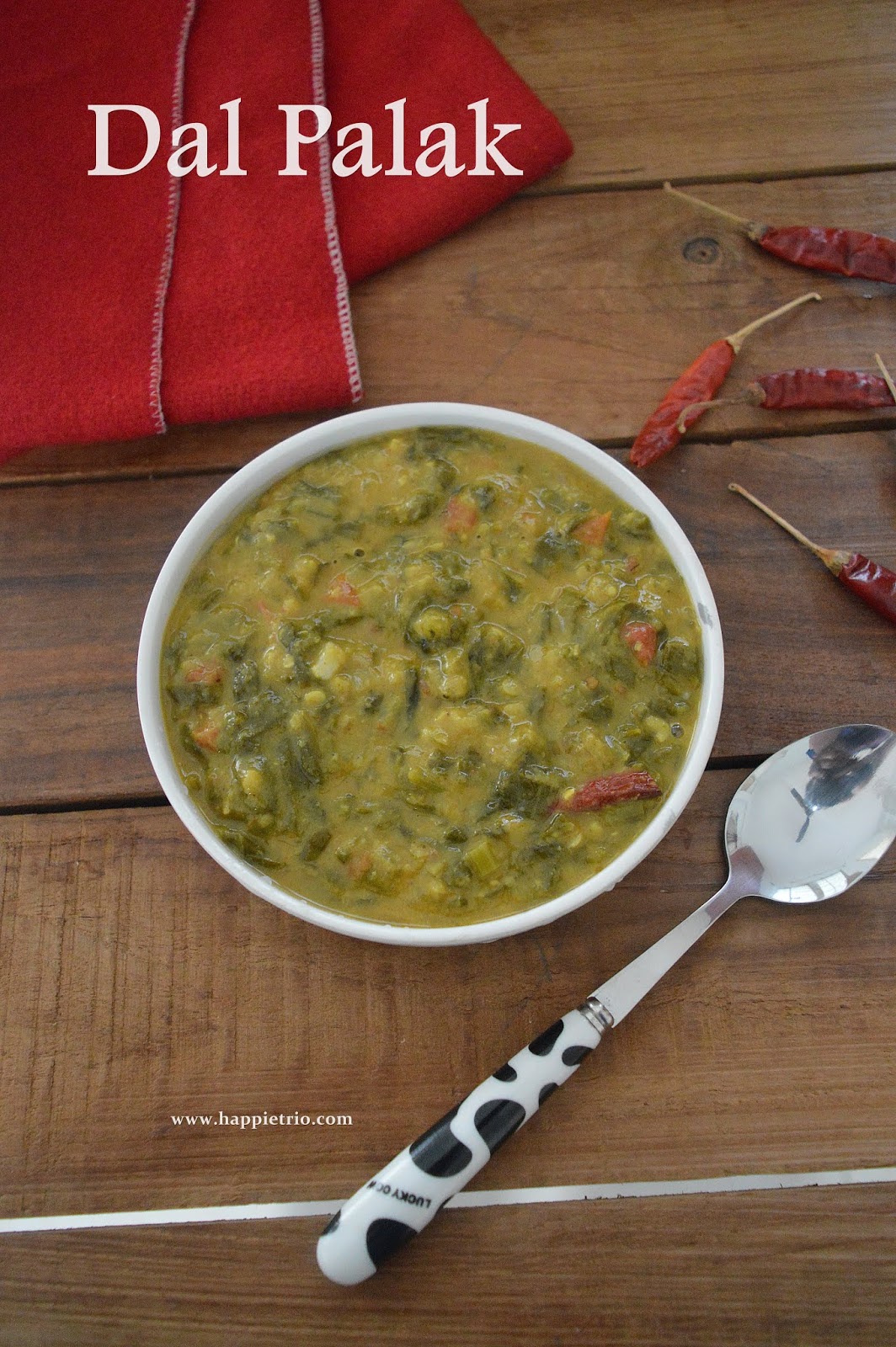 Dhaba Style Palak Dal Recipe Dal Palak The Happie Friends