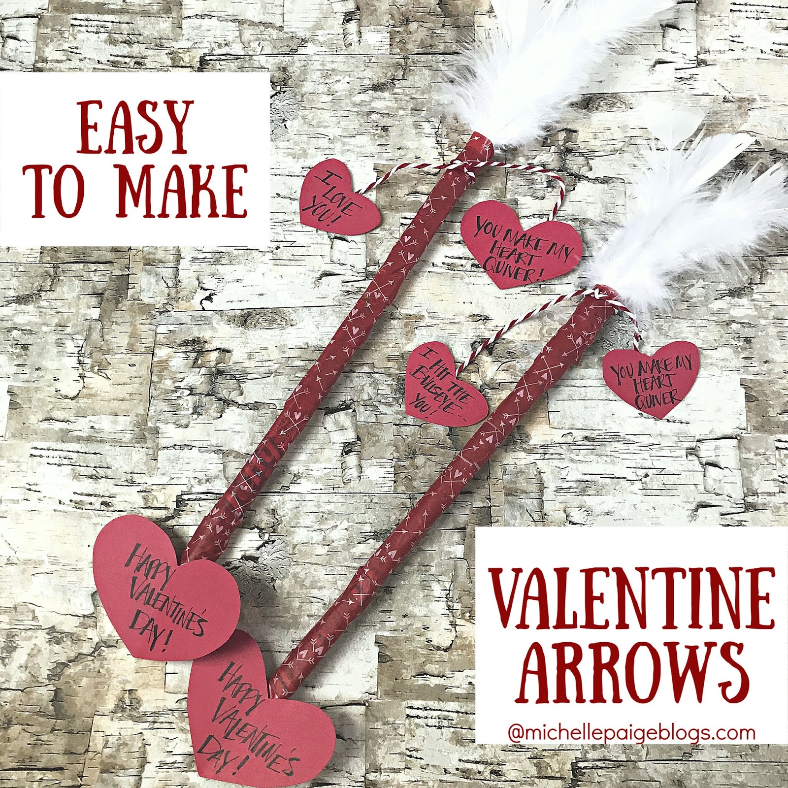 Cupid's Arrow Pencil Valentine Printable- Free Valentine's Day Printable