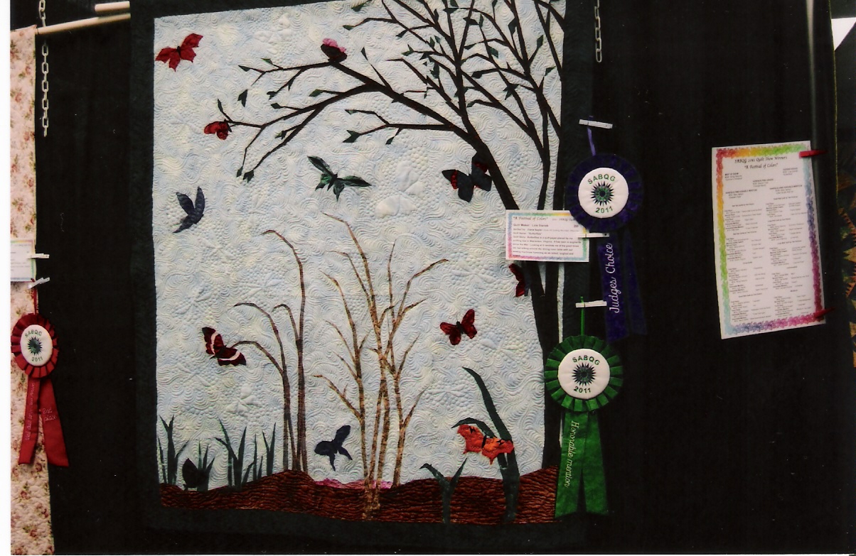 Pine Needle Quilters Ribbons for Panama City Quilter