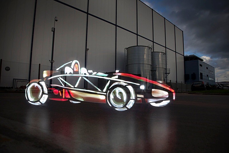 Light Graffiti Supercars by Marc Cameron and Mark Brown