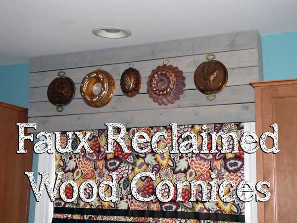 Faux Reclaimed Wood Cornices Sew Half Crazy