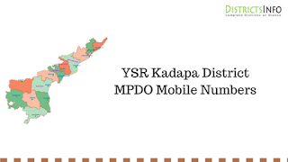 YSR Kadapa District MPDO Mobile Numbers