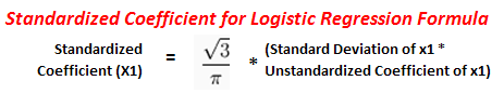 Standardized Coefficient for Logistic Regression