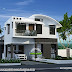 232 sq-m curved roof mix house plan