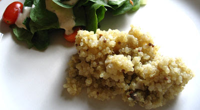 Quinoa amongst Mushrooms in addition to Scallions