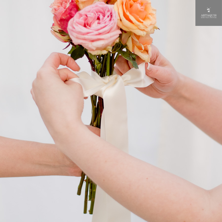 A DIY bouquet tutorial with fourseasons dekoration - 20