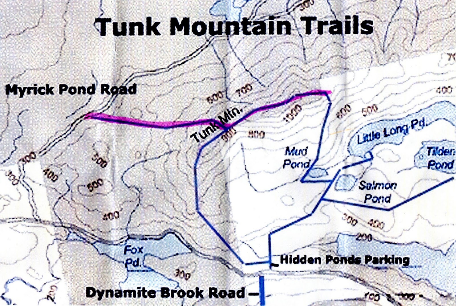 Hiking in Maine with Kelley 6/10/13 Tunk Mountain