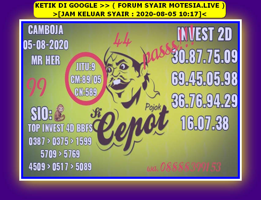 PREDIKSI SYDNEY COJEEL