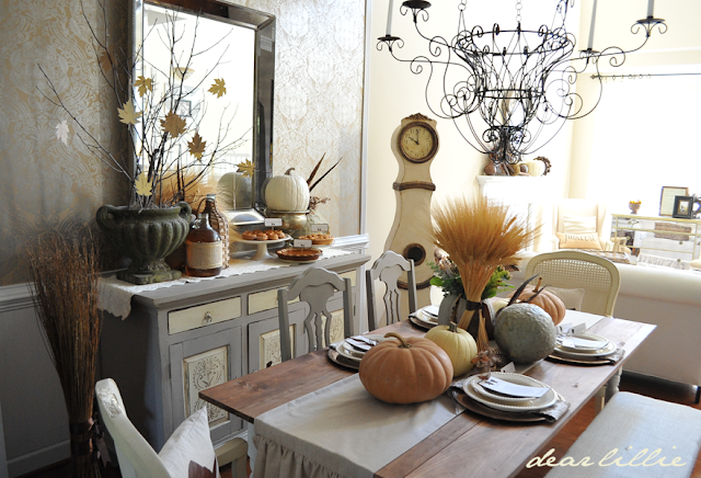 Dear Lillie: Thanksgiving Tablescape with our New Downloads