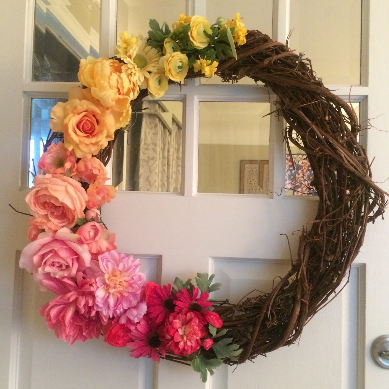 The Polka Dot Chicken Wreath a holic...is that a word???