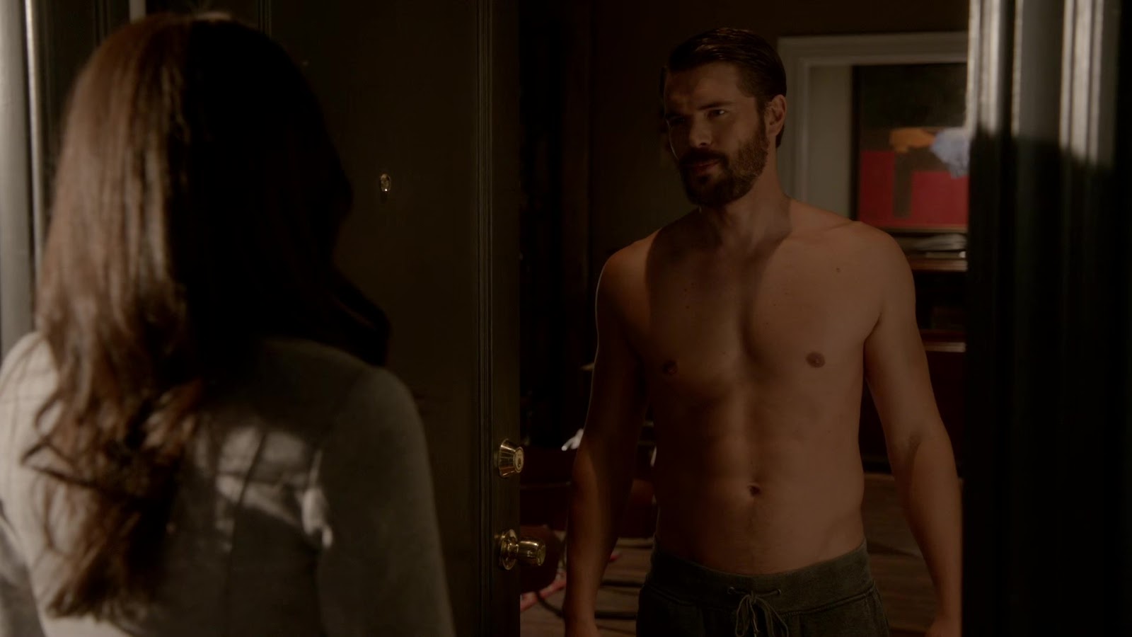 Charlie Weber shirtless in How To Get Away With Murder 2-01 "It's...